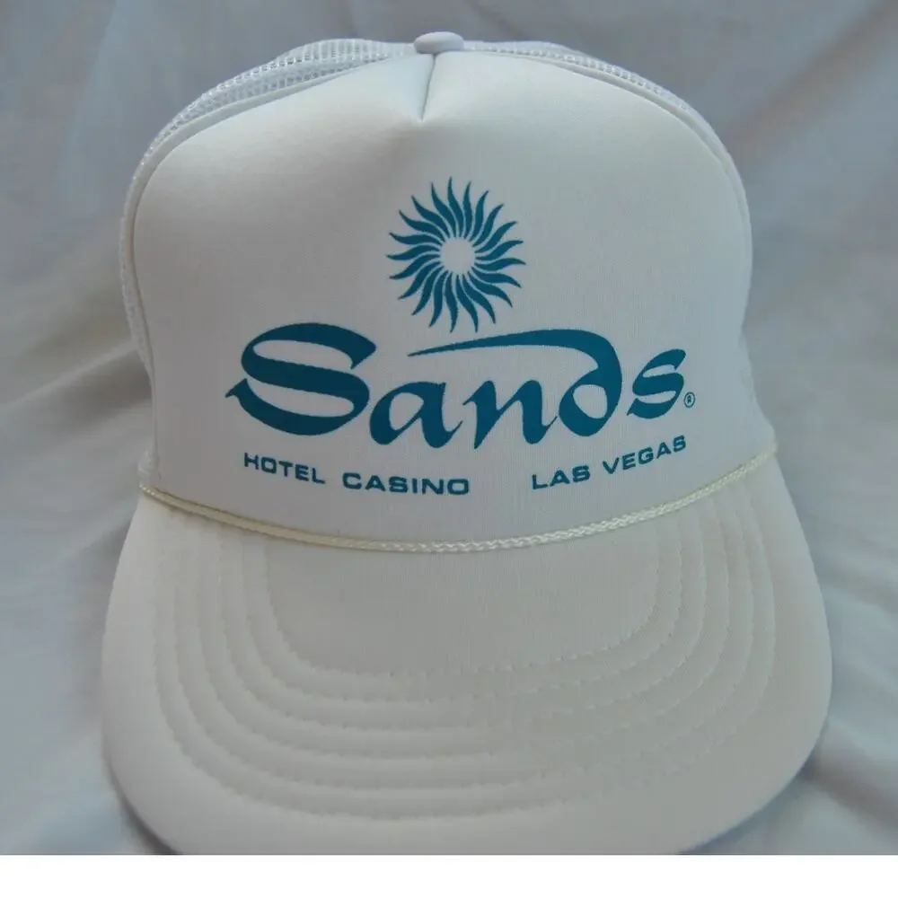 Sands Hotel Casino 90s Vintage Snapback Mesh Trucker Hat